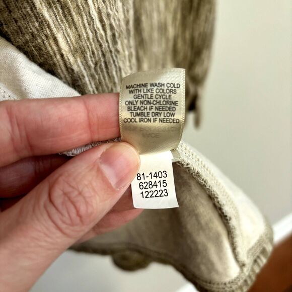 J. Jill Open Front Cardigan Sweater Women's XL Beige Cream Casual Classic Layer - Picture 8 of 9